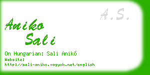 aniko sali business card